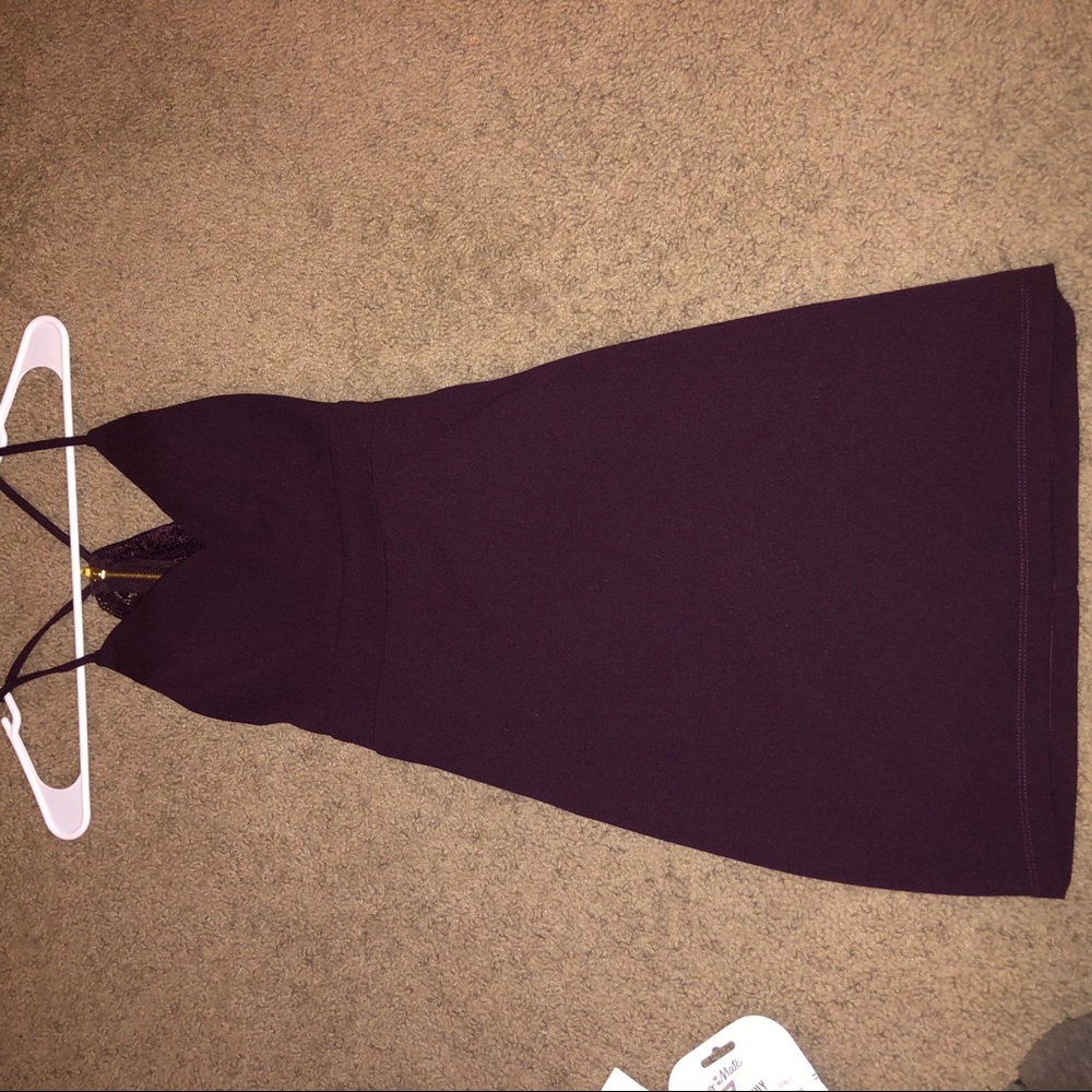 Dress with lace back